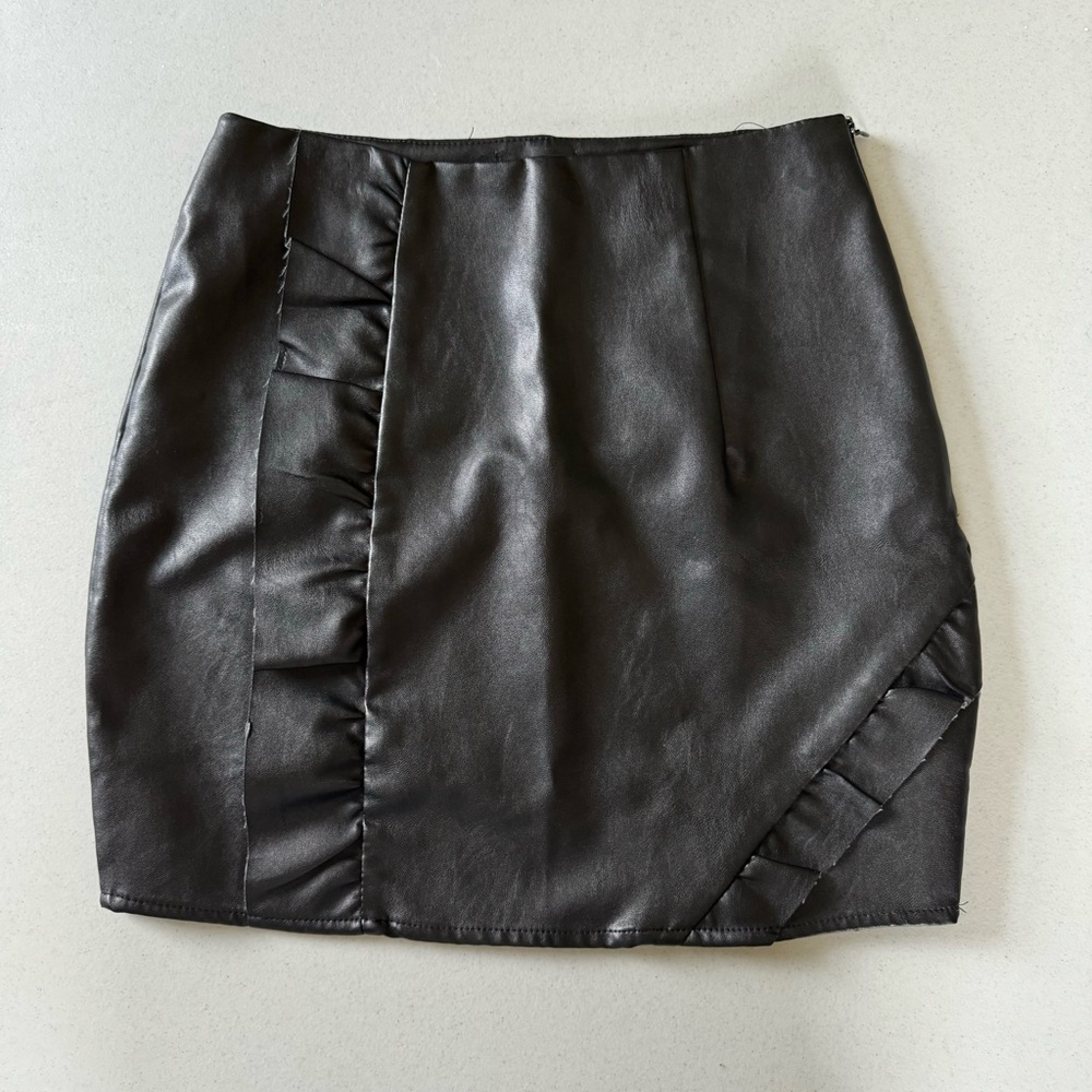 Leather Mini Skirt
